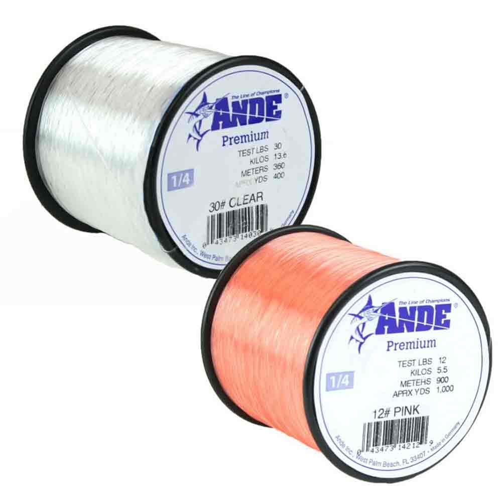 Ande Inc., Ande 1/4lb Spool Premium Monofilament Line