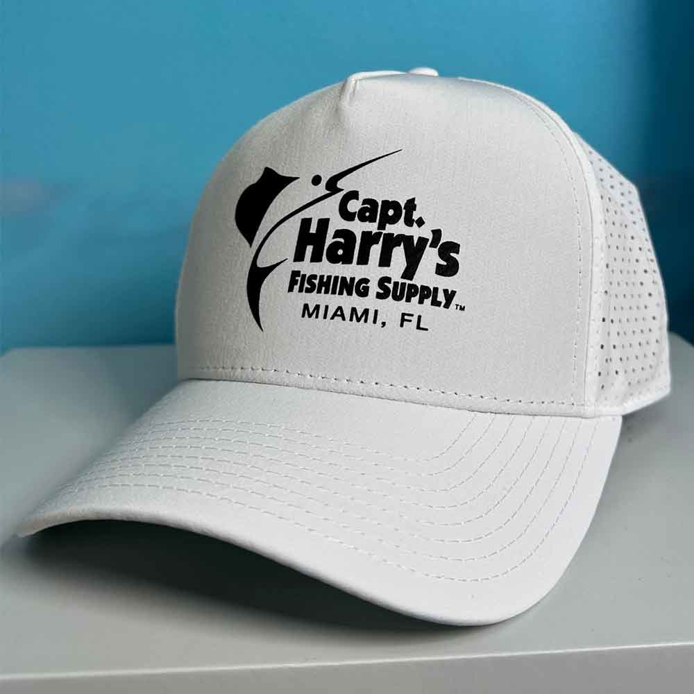 Prodotti Capt. Prodotti Harry's, Cappello Capt. Harry's NB Logo Bianco Performance