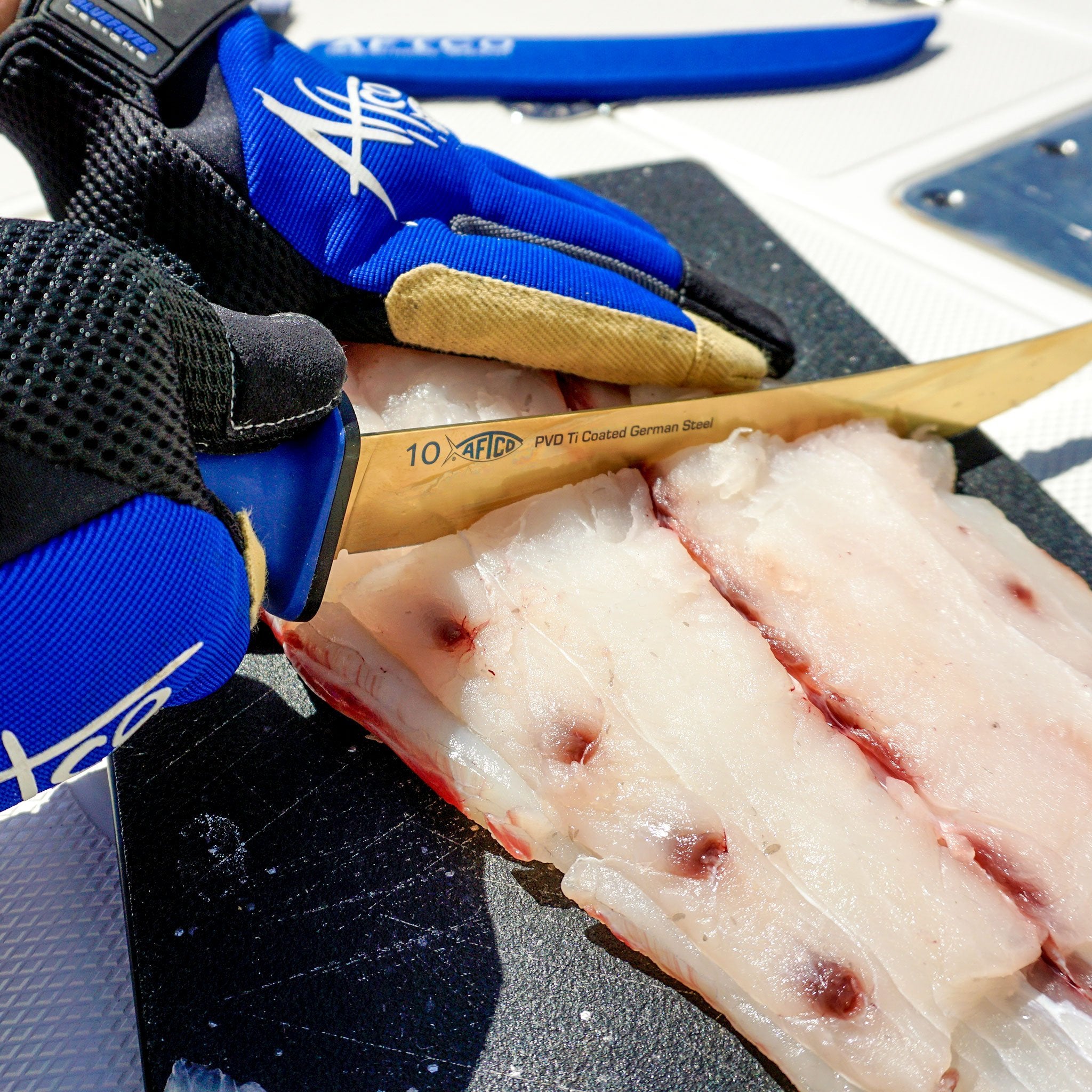 AFTCO, Coltelli da filetto per la pesca AFTCO X Boker